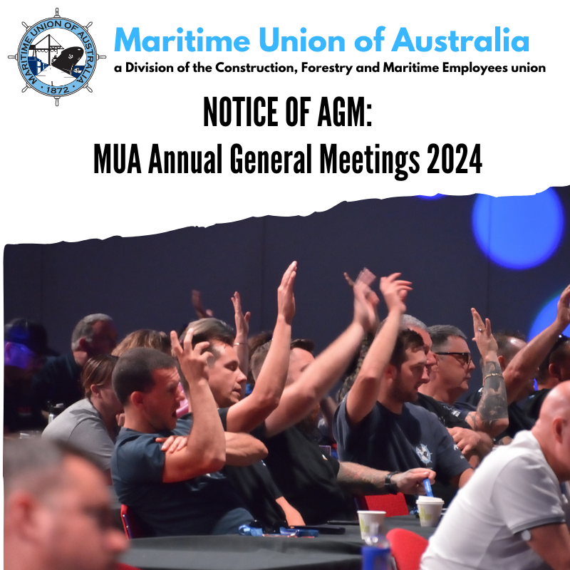 Maritime Union Sets 2024 Annual General Meeting Mirage News